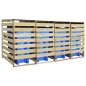 vidaXL Cobertizo 4 contenedores de basura madera pino impregnada 240 L vidaXL Cobertizo 4 contenedores de basura madera pino impregnada 240 L