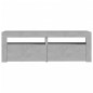vidaXL Mueble de TV con luces LED gris hormigón 120x35x40 cm