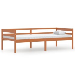 vidaXL Estructura de cama madera maciza pino marrón miel 90x200 cm