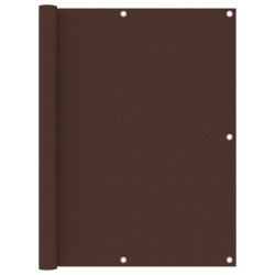 vidaXL Toldo para balcón tela oxford marrón 120x500 cm