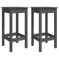 vidaXL Taburetes altos 2 uds madera maciza de pino gris 40x40x78 cm vidaXL Taburetes altos 2 uds madera maciza de pino gris 40x40x78 cm