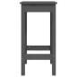 vidaXL Taburetes altos 2 uds madera maciza de pino gris 40x40x78 cm vidaXL Taburetes altos 2 uds madera maciza de pino gris 40x40x78 cm