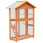 vidaXL Jaula para pájaros madera maciza pino y abeto 125,5x59,5x164 cm vidaXL Jaula para pájaros madera maciza pino y abeto 125,5x59,5x164 cm