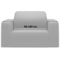 vidaXL Funda elástica para sillón poliéster jersey gris vidaXL Funda elástica para sillón poliéster jersey gris