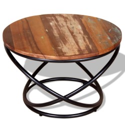 vidaXL Mesa de centro de madera maciza reciclada 60x60x40 cm