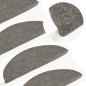 vidaXL Alfombrilla autoadhesiva de escalera 10 uds gris 56x17x3 cm vidaXL Alfombrilla autoadhesiva de escalera 10 uds gris 56x17x3 cm