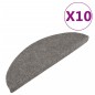 vidaXL Alfombrilla autoadhesiva de escalera 10 uds gris 56x17x3 cm vidaXL Alfombrilla autoadhesiva de escalera 10 uds gris 56x17x3 cm