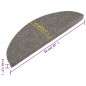 vidaXL Alfombrilla autoadhesiva de escalera 10 uds gris 56x17x3 cm vidaXL Alfombrilla autoadhesiva de escalera 10 uds gris 56x17x3 cm