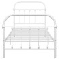 vidaXL Estructura de cama de metal blanco 100x200 cm vidaXL Estructura de cama de metal blanco 100x200 cm