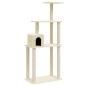 vidaXL Rascador para gatos con postes de sisal crema 147 cm vidaXL Rascador para gatos con postes de sisal crema 147 cm