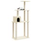 vidaXL Rascador para gatos con postes de sisal crema 147 cm vidaXL Rascador para gatos con postes de sisal crema 147 cm