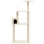 vidaXL Rascador para gatos con postes de sisal crema 147 cm vidaXL Rascador para gatos con postes de sisal crema 147 cm