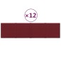 vidaXL Paneles de pared 12 uds tela rojo tinto 60x15 cm 1,08 m² vidaXL Paneles de pared 12 uds tela rojo tinto 60x15 cm 1,08 m²