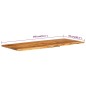 vidaXL Encimera para armario tocador madera maciza acacia 140x52x2,5cm vidaXL Encimera para armario tocador madera maciza acacia 140x52x2,5cm