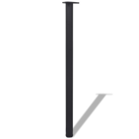 vidaXL Patas de mesa ajustables en 4 alturas negro 1100 mm