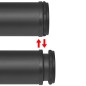 vidaXL Patas de mesa ajustables en 4 alturas negro 1100 mm vidaXL Patas de mesa ajustables en 4 alturas negro 1100 mm