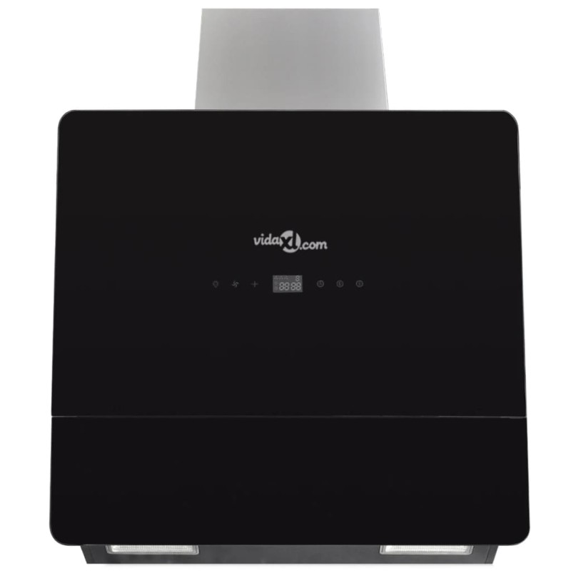 vidaXL Campana extractora vidrio templado negro con pantalla 600 mm vidaXL Campana extractora vidrio templado negro con pantalla 600 mm