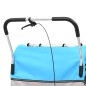 vidaXL Remolque para bicicletas y cochecito 2 en 1 azul y gris vidaXL Remolque para bicicletas y cochecito 2 en 1 azul y gris