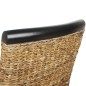vidaXL Sillas de comedor 2 unidades madera maciza de mango y abacá vidaXL Sillas de comedor 2 unidades madera maciza de mango y abacá