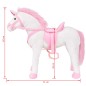 vidaXL Unicornio de peluche de pie blanco y rosa XXL vidaXL Unicornio de peluche de pie blanco y rosa XXL