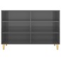 vidaXL Aparador de madera contrachapada gris brillante 103,5x35x70 cm vidaXL Aparador de madera contrachapada gris brillante 103,5x35x70 cm