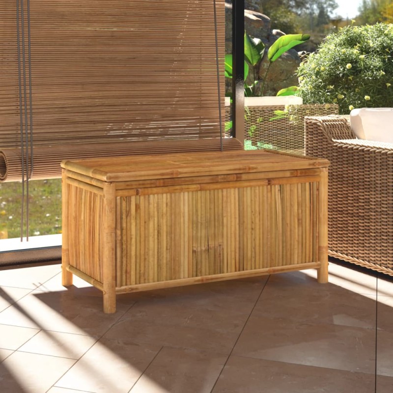 vidaXL Caja de almacenaje de jardín bambú 110x52x55 cm vidaXL Caja de almacenaje de jardín bambú 110x52x55 cm