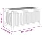 vidaXL Caja de almacenaje de jardín bambú 110x52x55 cm vidaXL Caja de almacenaje de jardín bambú 110x52x55 cm