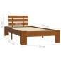 vidaXL Estructura de cama madera maciza pino marrón miel 90x200 cm vidaXL Estructura de cama madera maciza pino marrón miel 90x200 cm