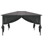 vidaXL Cenador con cortinas aluminio 4x3x2,6 m negro vidaXL Cenador con cortinas aluminio 4x3x2,6 m negro