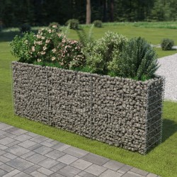 vidaXL Arriate de gaviones de acero 270x50x100 cm