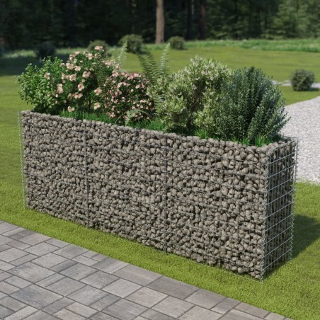 vidaXL Arriate de gaviones de acero 270x50x100 cm
