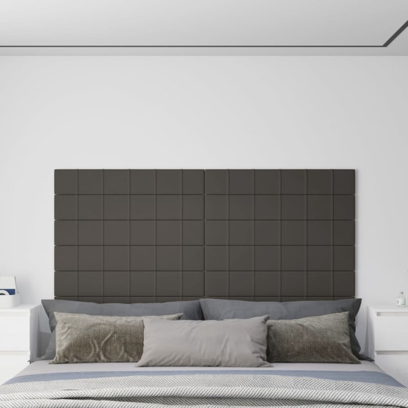 vidaXL Paneles de pared 12 uds terciopelo gris oscuro 90x15 cm 1,62 m² vidaXL Paneles de pared 12 uds terciopelo gris oscuro 90x15 cm 1,62 m²