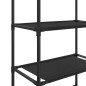 vidaXL Estantería de 3 niveles sobre inodoro negro 53x28x169 cm vidaXL Estantería de 3 niveles sobre inodoro negro 53x28x169 cm