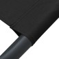 vidaXL Tumbona sofá de jardín con toldo negro