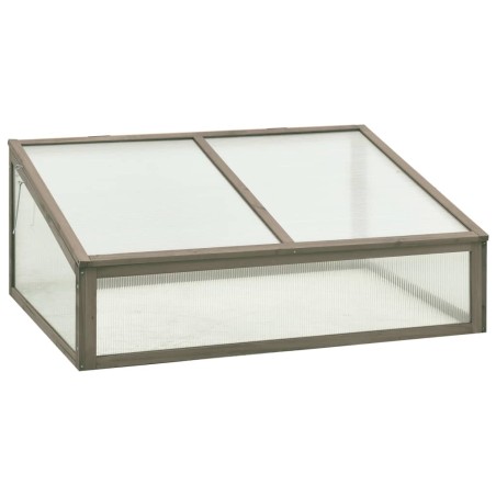 vidaXL Invernadero de madera de abeto 100x65x40 cm