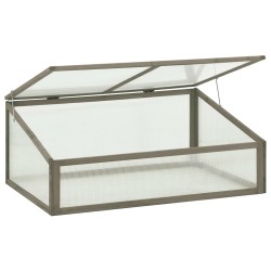 vidaXL Invernadero de madera de abeto 100x65x40 cm