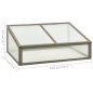vidaXL Invernadero de madera de abeto 100x65x40 cm vidaXL Invernadero de madera de abeto 100x65x40 cm