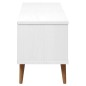 vidaXL Mueble de TV MOLDE madera maciza de pino blanco 106x40x49 cm vidaXL Mueble de TV MOLDE madera maciza de pino blanco 106x40x49 cm