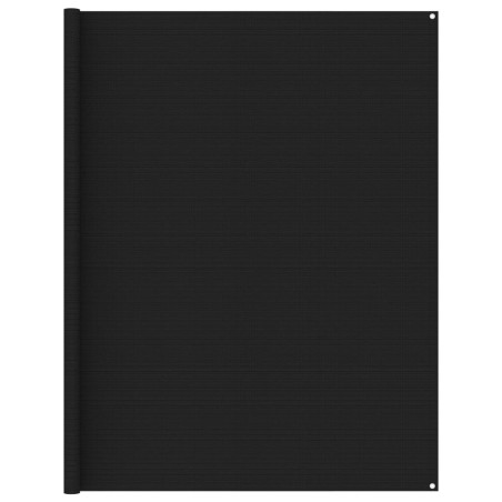 vidaXL Alfombra para tienda de campaña negro 250x550 cm
