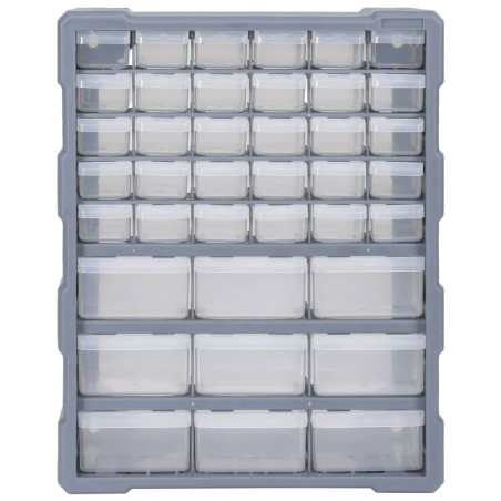 vidaXL Organizador multicajones con 39 cajones 38x16x47 cm