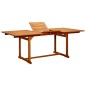 vidaXL Mesa de comedor jardín madera maciza acacia (150-200)x100x75cm vidaXL Mesa de comedor jardín madera maciza acacia (150-200)x100x75cm