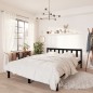 vidaXL Estructura de cama de madera maciza de pino negra 140x190 cm vidaXL Estructura de cama de madera maciza de pino negra 140x190 cm