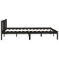 vidaXL Estructura de cama de madera maciza de pino negra 140x190 cm vidaXL Estructura de cama de madera maciza de pino negra 140x190 cm
