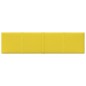 vidaXL Paneles de pared 12 uds tela amarillo claro 60x15 cm 1,08 m² vidaXL Paneles de pared 12 uds tela amarillo claro 60x15 cm 1,08 m²