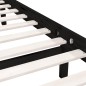 vidaXL Estructura de cama de madera maciza de pino negra 140x190 cm vidaXL Estructura de cama de madera maciza de pino negra 140x190 cm