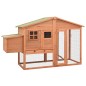 vidaXL Gallinero con ponedero madera maciza de abeto vidaXL Gallinero con ponedero madera maciza de abeto