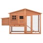 vidaXL Gallinero con ponedero madera maciza de abeto vidaXL Gallinero con ponedero madera maciza de abeto