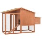 vidaXL Gallinero con ponedero madera maciza de abeto vidaXL Gallinero con ponedero madera maciza de abeto