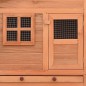 vidaXL Gallinero con ponedero madera maciza de abeto vidaXL Gallinero con ponedero madera maciza de abeto