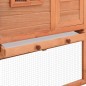 vidaXL Gallinero con ponedero madera maciza de abeto vidaXL Gallinero con ponedero madera maciza de abeto